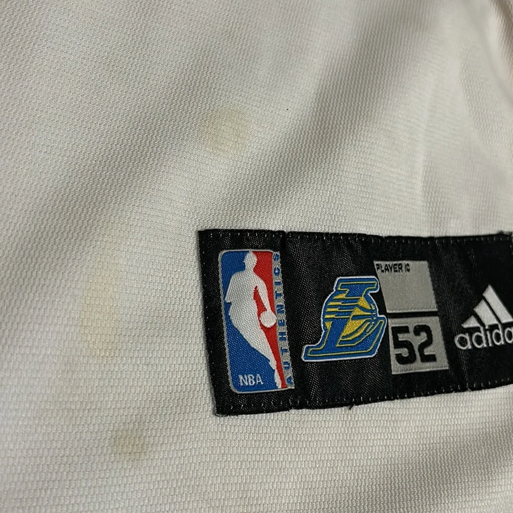 Kobe Bryant NBA Jersey | #24 Adidas Jersey with Champion Trophy | White & Gold - Picture 7 of 9